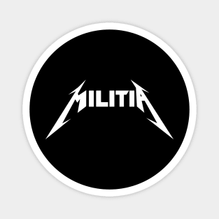 Militia Metal Logo Magnet